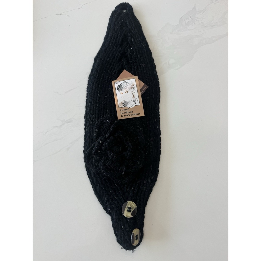 C.C Headband Ear Band Neck Warmer Black NwT Fall Winter